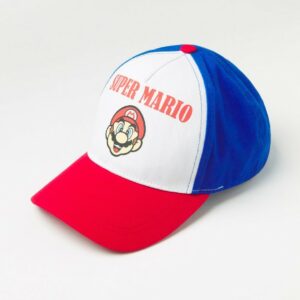 Round peak cap with Super Mario