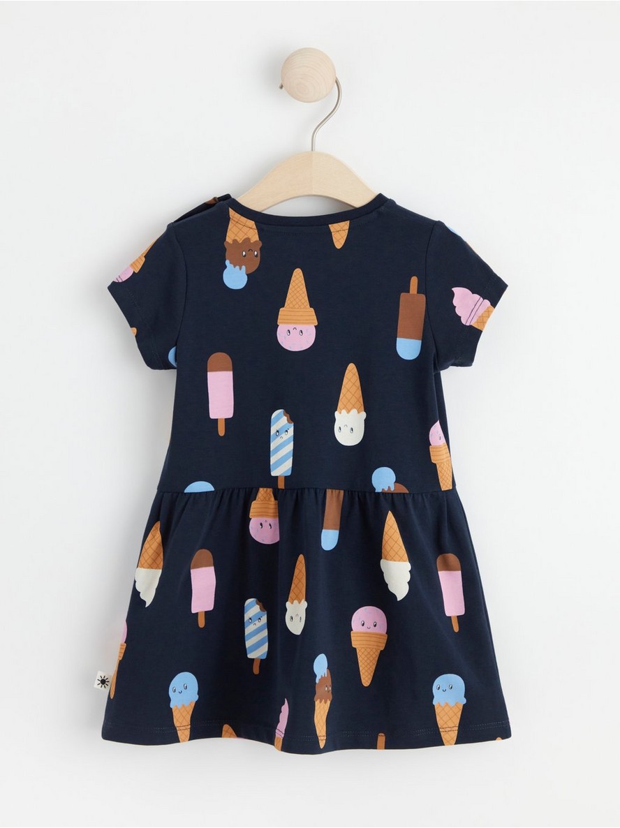 Short sleeve dress with ice cream print