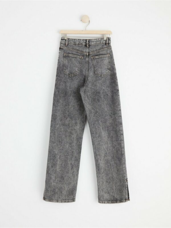 VANJA Wide high waist jeans with slit