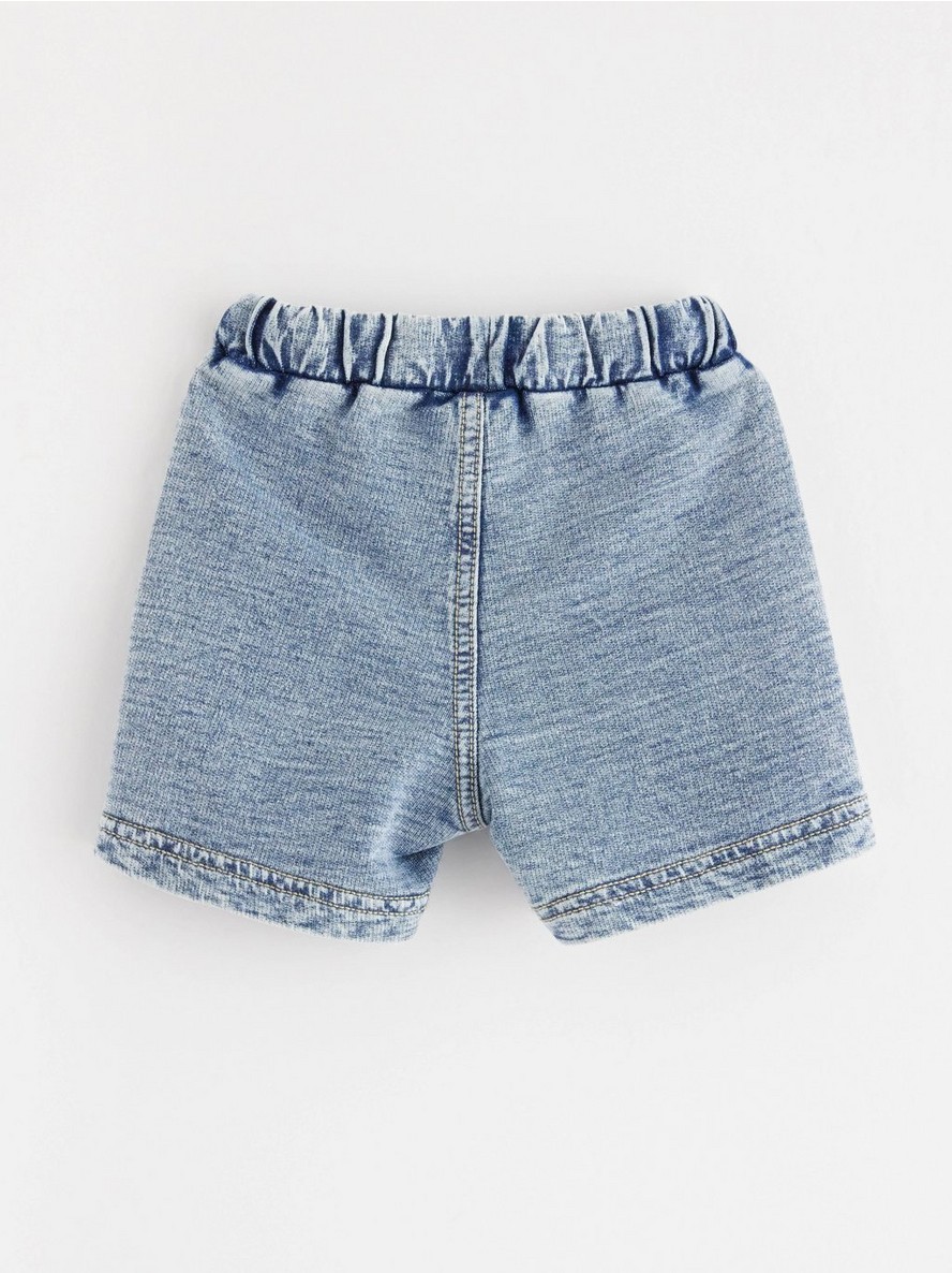Sweat shorts with denim look