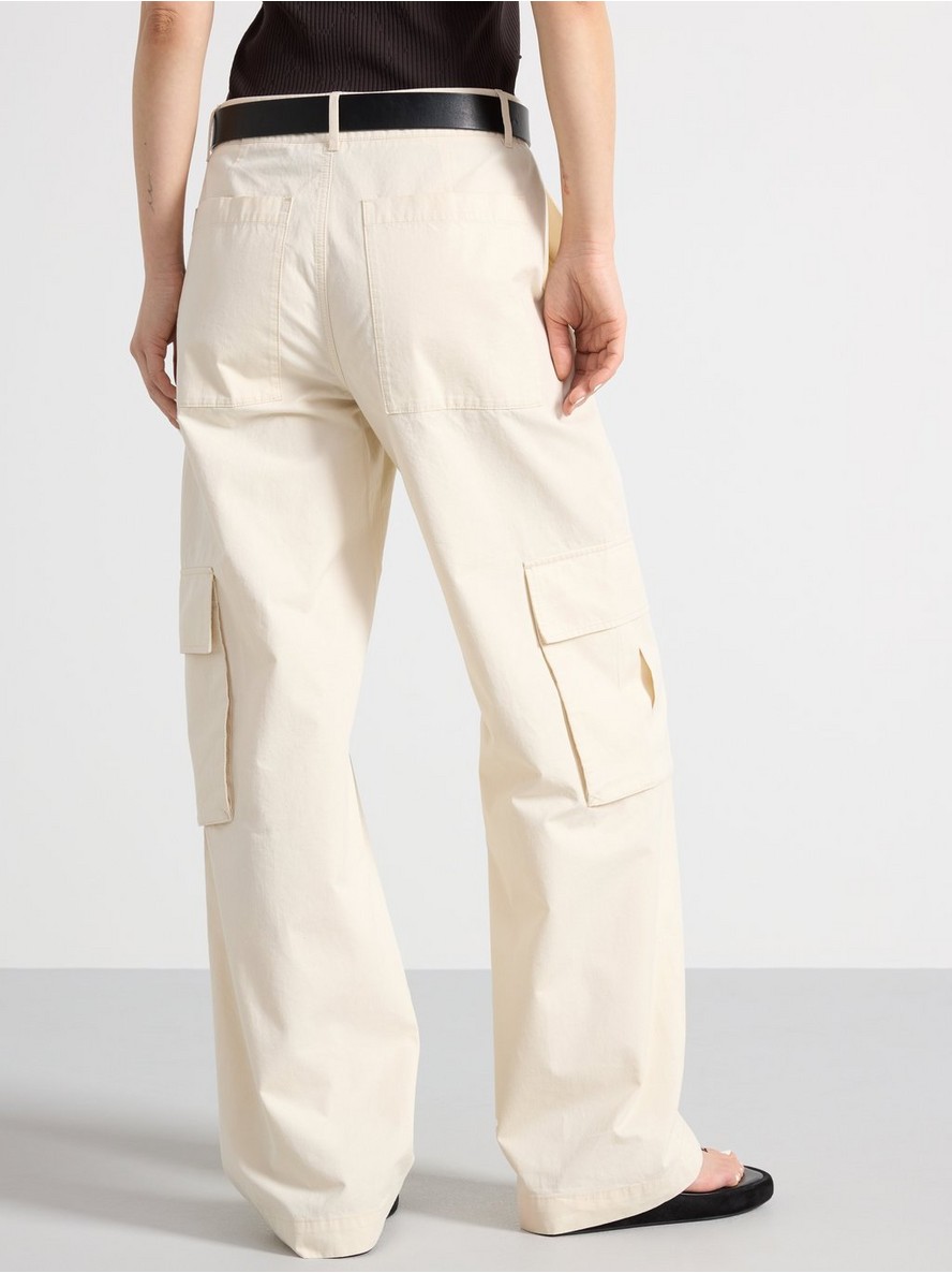 Straight cargo trousers