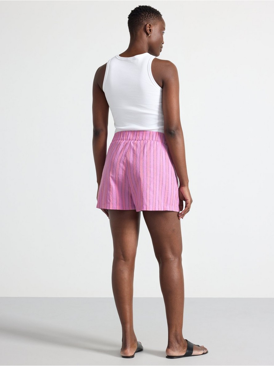 Shorts in linen blend