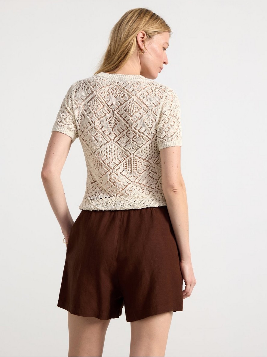 Hole-knit top