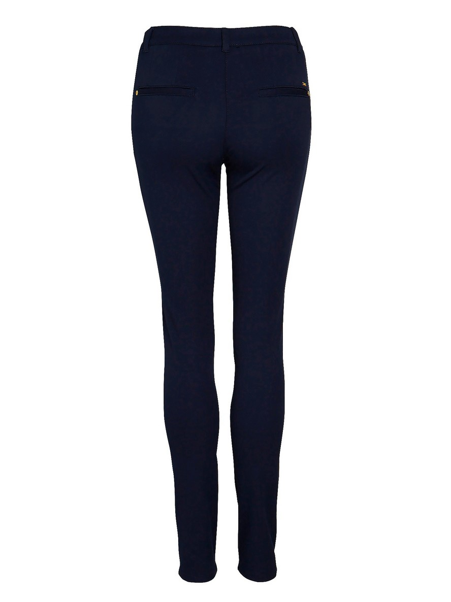 MOA Navy Blue Skinny Trousers