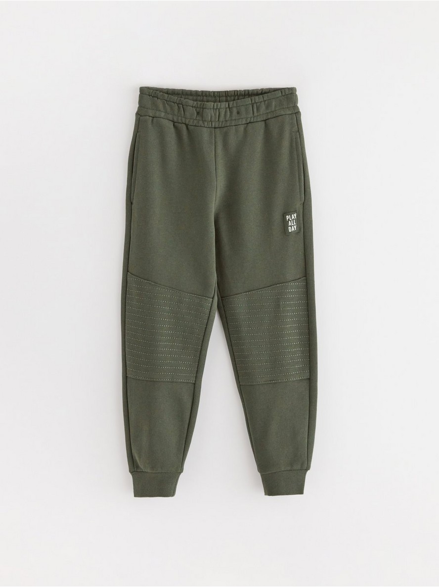 Joggers with reinforced knees - Green, 104