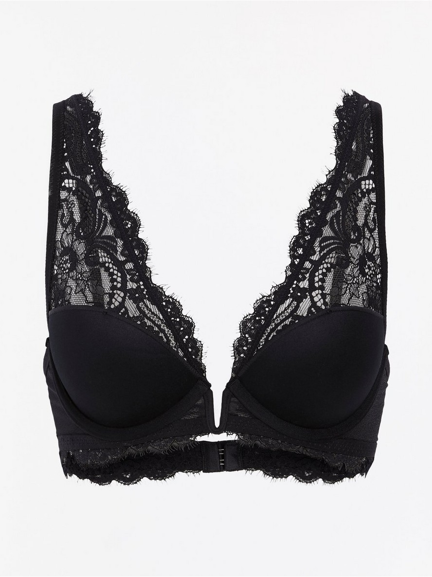 T-shirt bra with lace