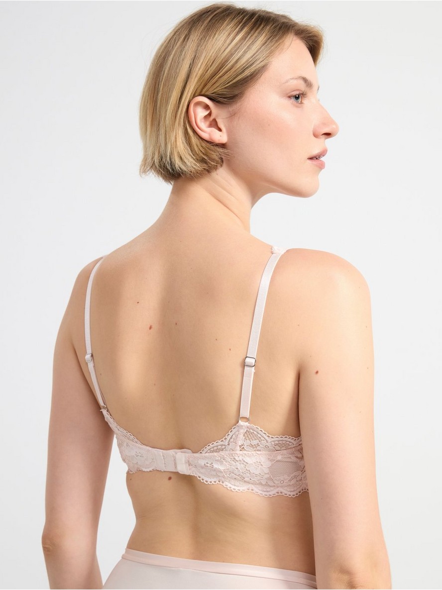 Malva push-up bra with lace