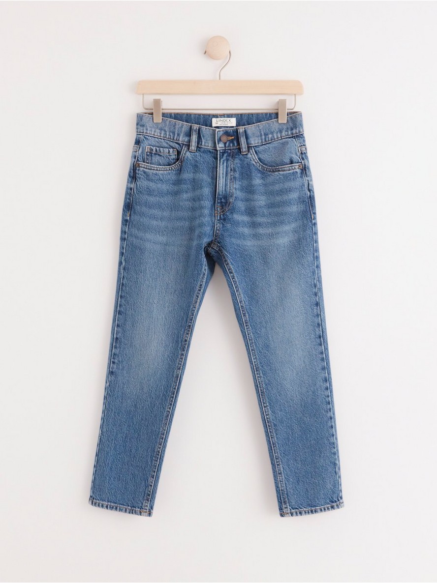THEO Tapered regular waist jeans - Denim, 164