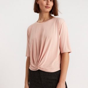 Short sleeve top with knot - XL