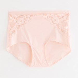 High waist brief with lace - Pink, 52/54