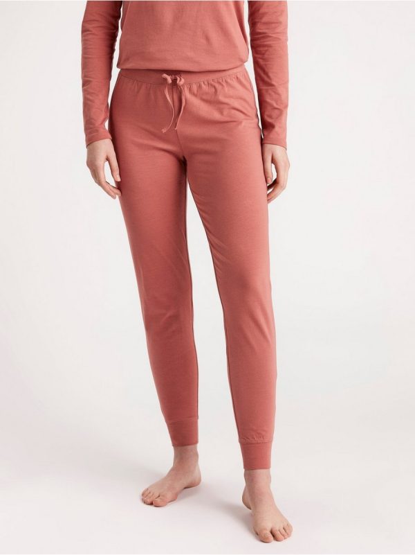 Pyjama trousers - Dark Dusty Pink, XL