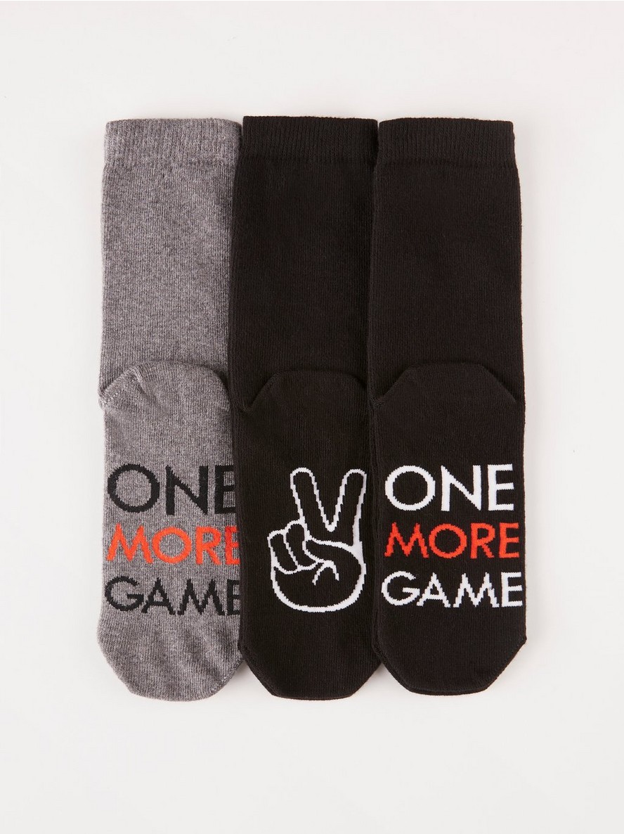 3-pack socks with gaming motif