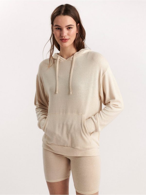 Fine-knit hoodie - XL