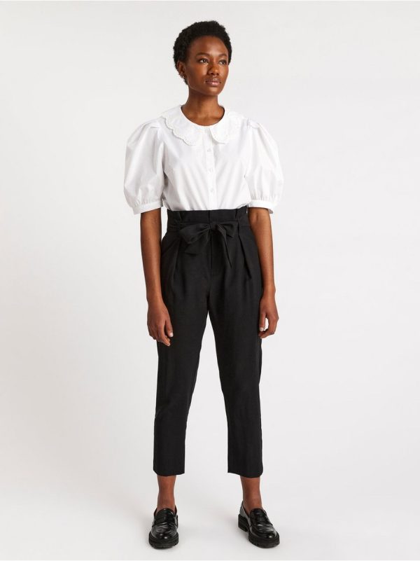 Paperbag waist trousers