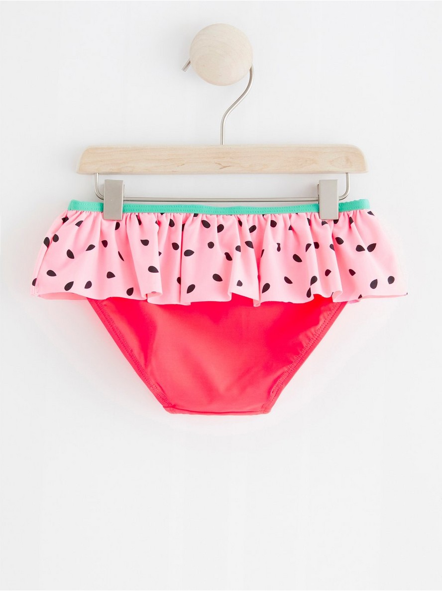 Bikini briefs with watermelon pattern