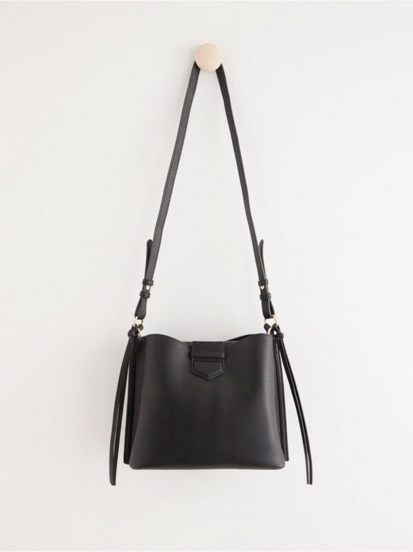 Shoulder bag in imitation leather - Black, One Size