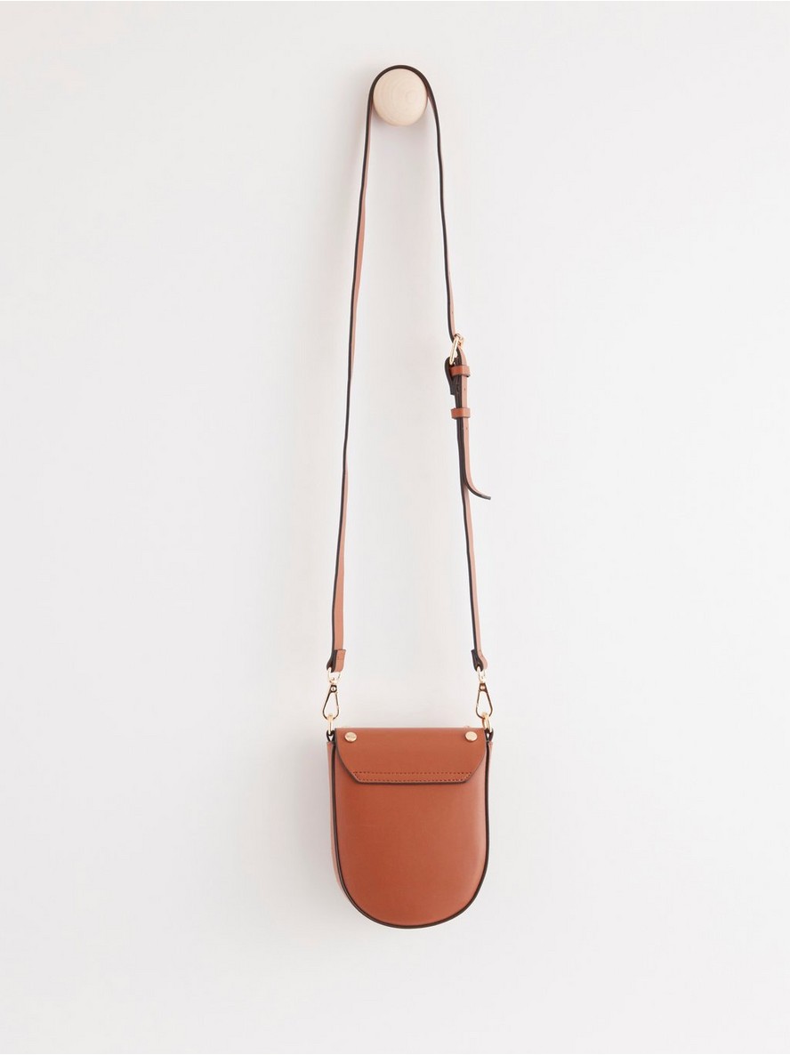 Shoulder bag with studs - Brown, One Size