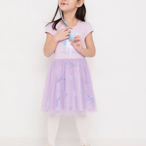 Frozen Jersey dress with tulle skirt