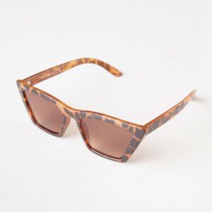Square cat eye sunglasses - Brown, One Size
