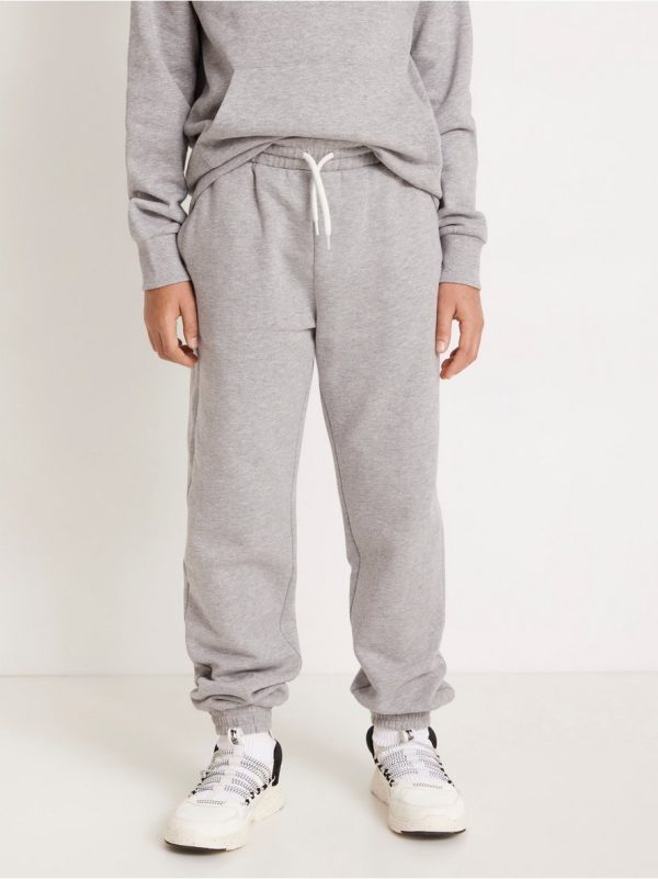 Sweatpants with brushed inside