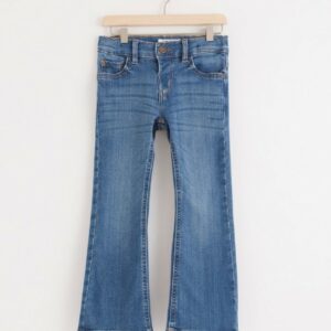FREJA Flare regular waist jeans - Denim, 128