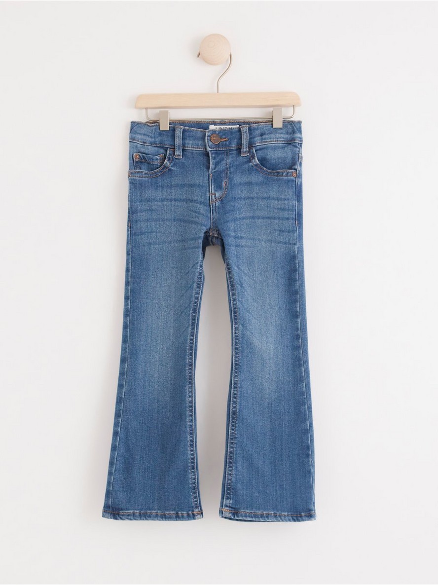 FREJA Flare regular waist jeans - Denim, 128