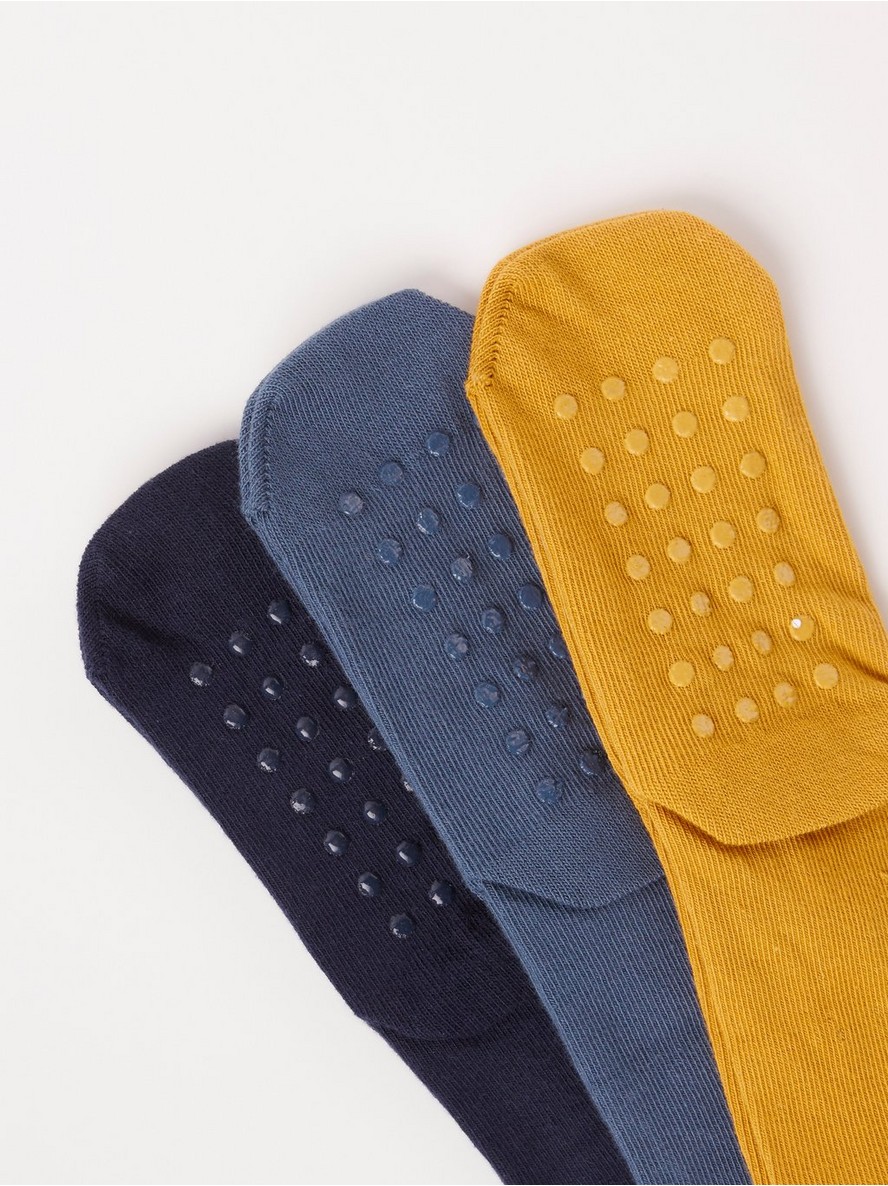 3-pack socks with antislip