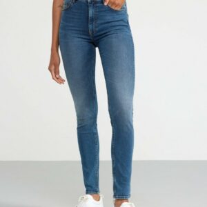 VERA Slim fit high waist jeans - Blue, 38