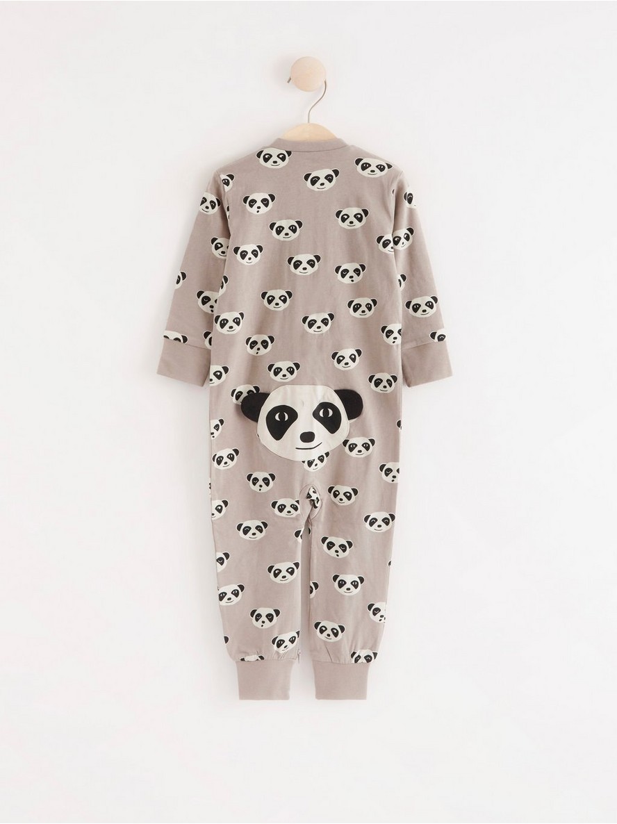 Pyjamas with meerkat faces and back appliqué