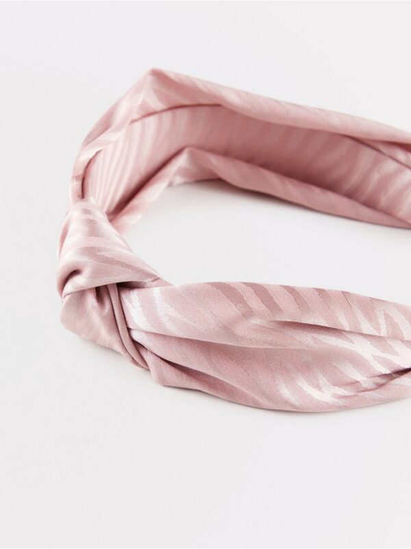 Satin alice band with knot