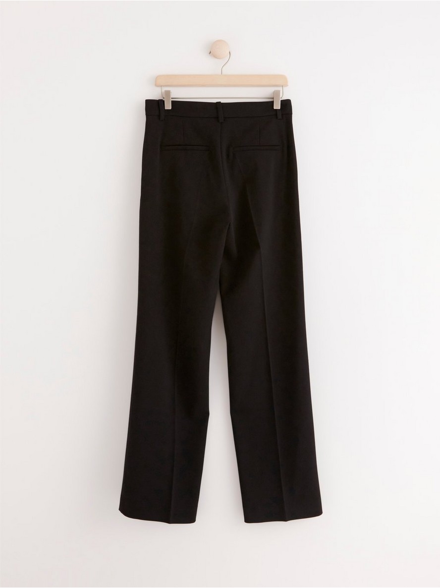 Straight trousers with regular waist