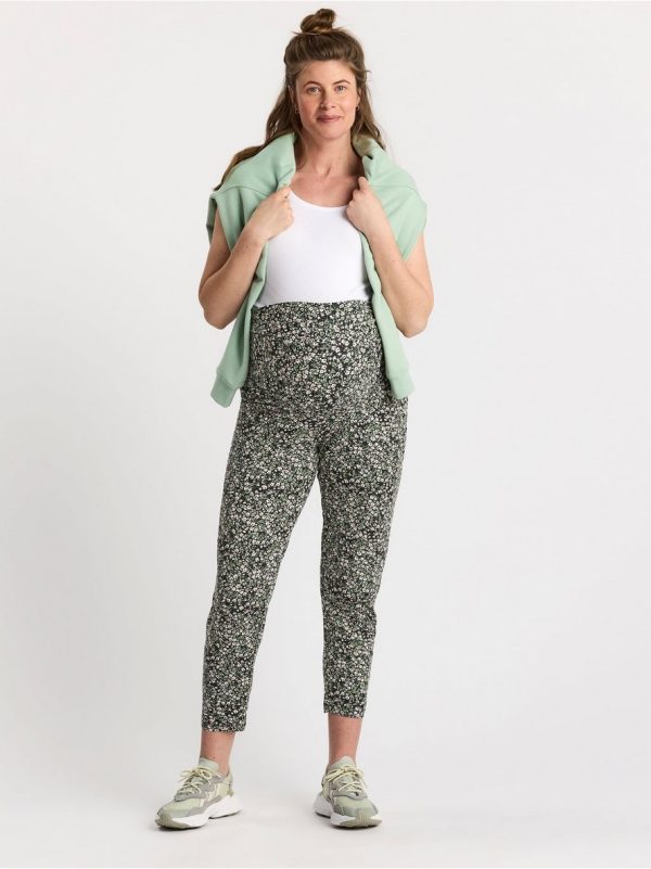 MOM Patterned jersey trousers