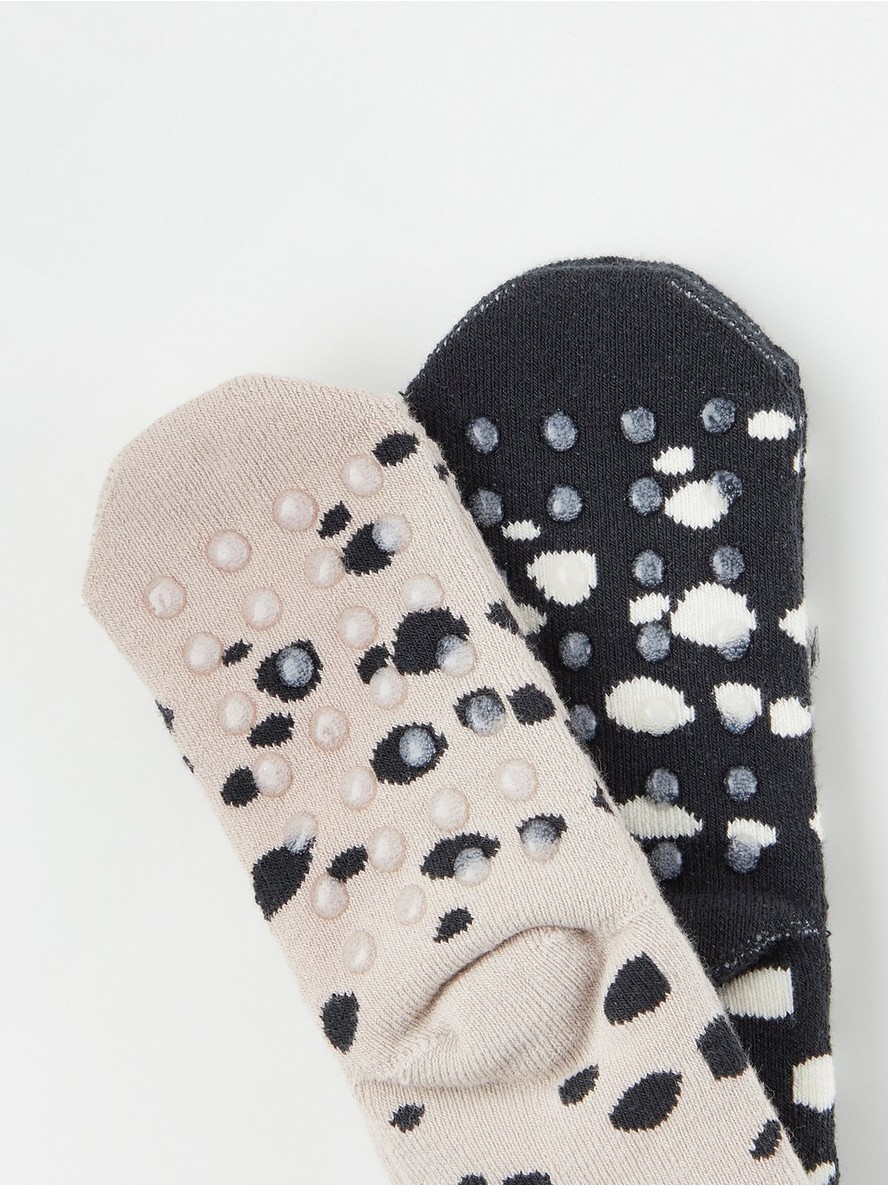 2-pack socks with antislip