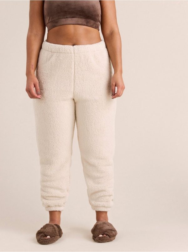 Lounge trousers in pile