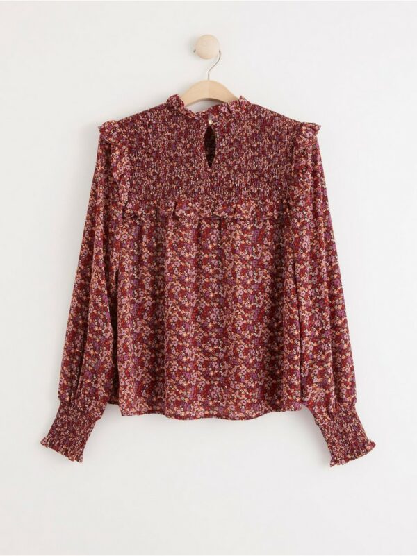 Patterned chiffon blouse