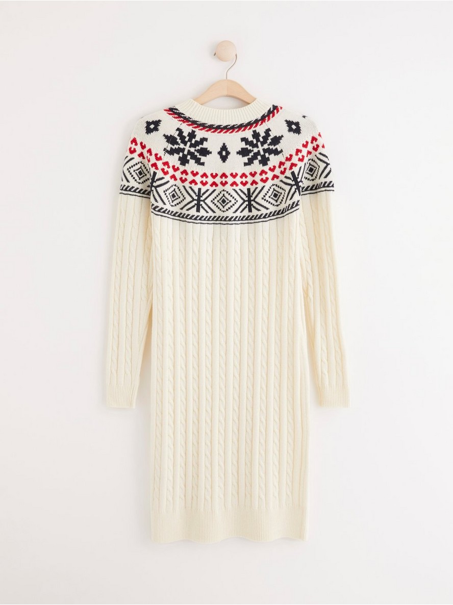 Fair Isle knitted dress
