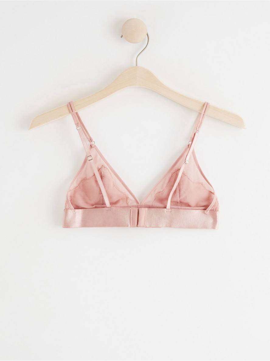 Unpadded bralette with lace - Lindex Malta