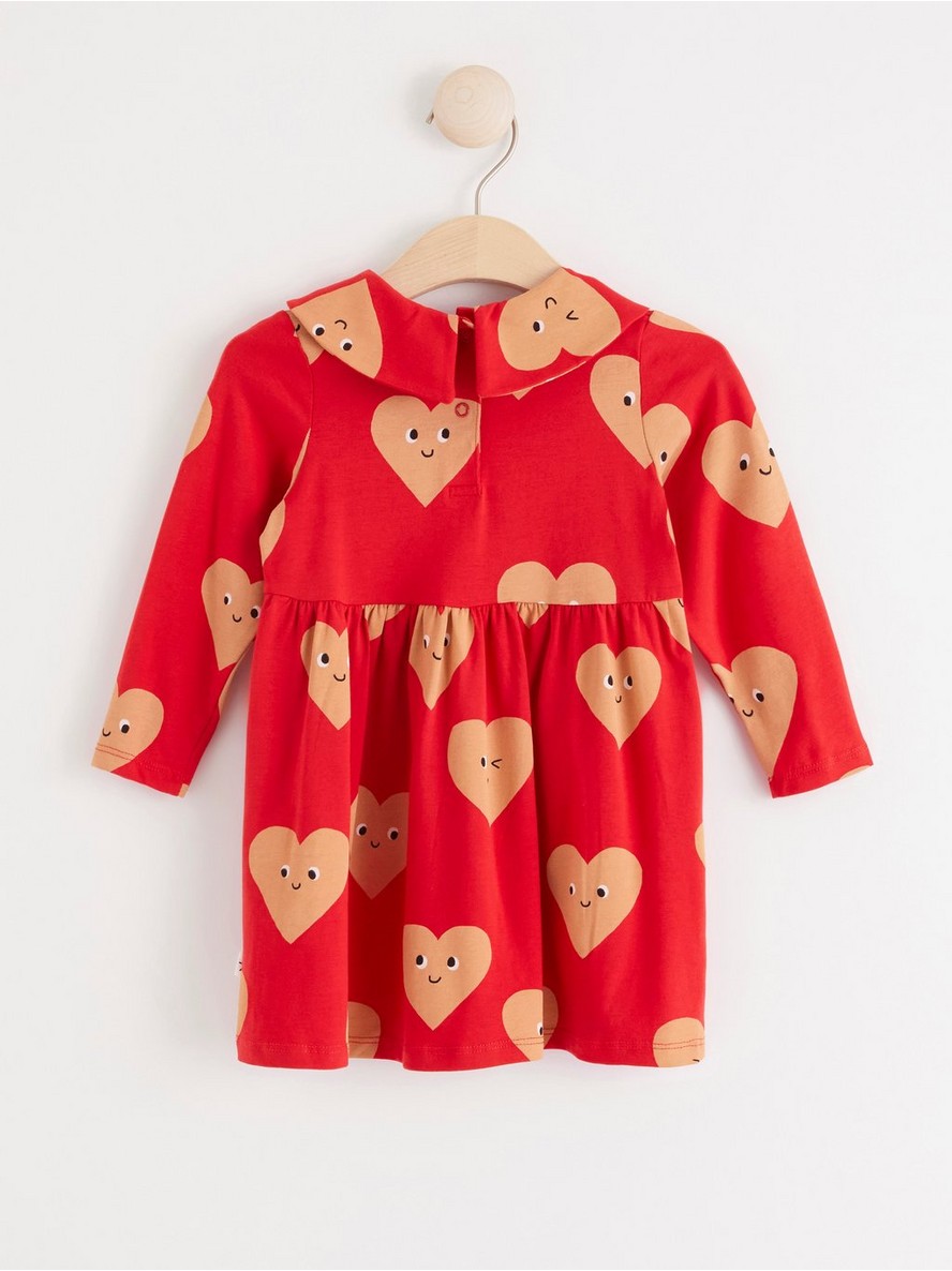 Long sleeve dress with hearts