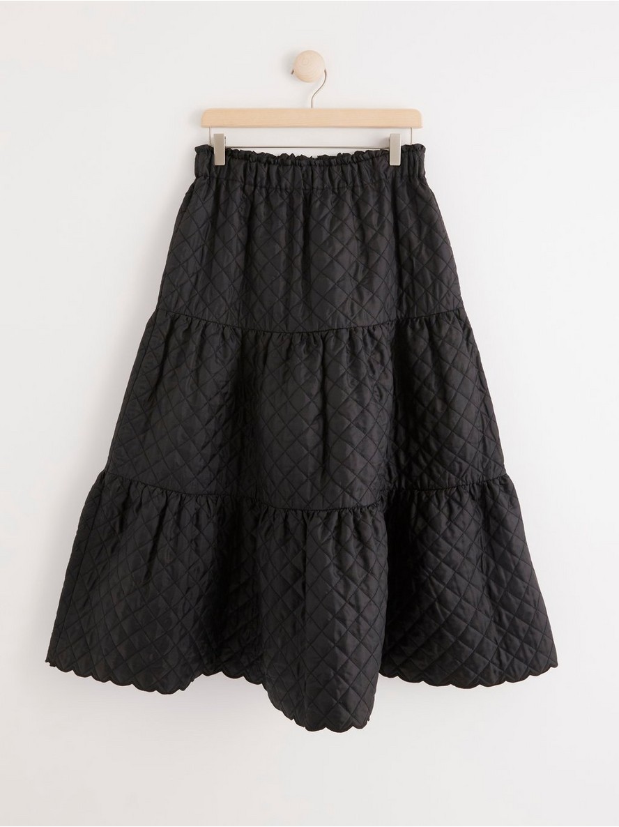 Long quilted skirt