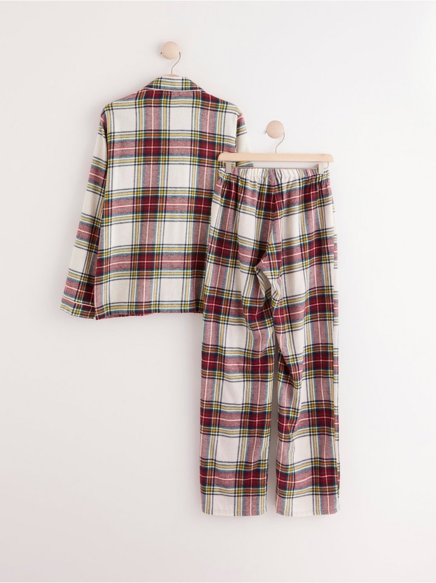 Plaid flannel pyjama set
