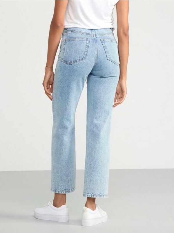 HANNA Wide high waist jeans with cropped leg