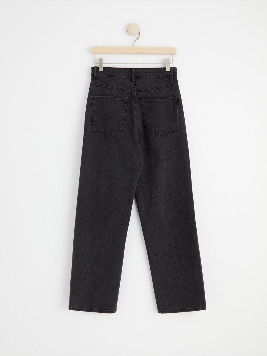 HANNA Wide high waist jeans with cropped leg