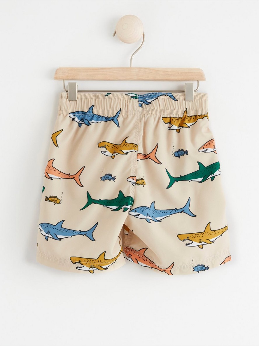 Swim shorts with sharks
