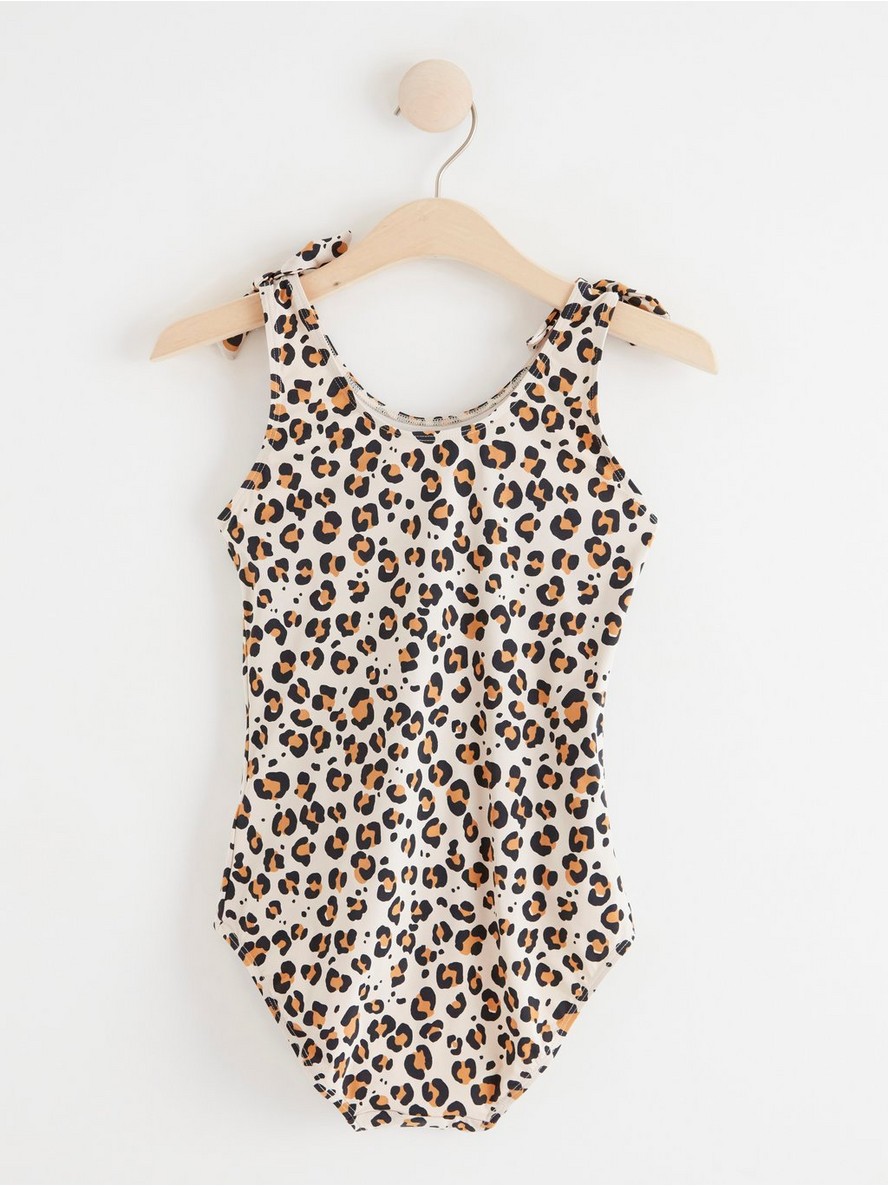Swimsuit with leo pattern