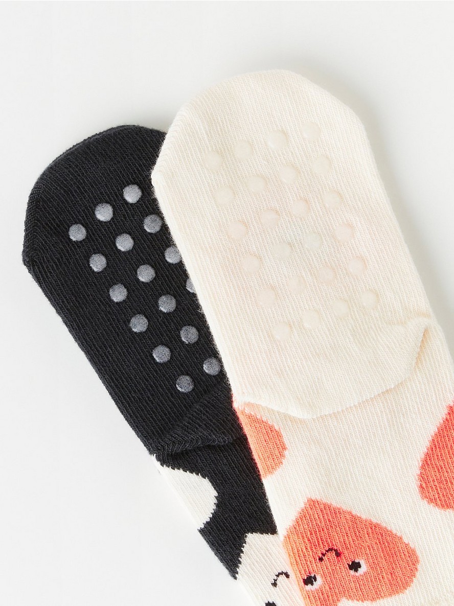 2-pack socks with hearts