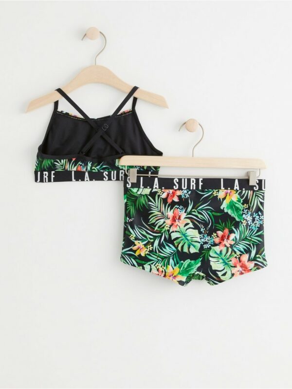 Bikini with tropical flowers