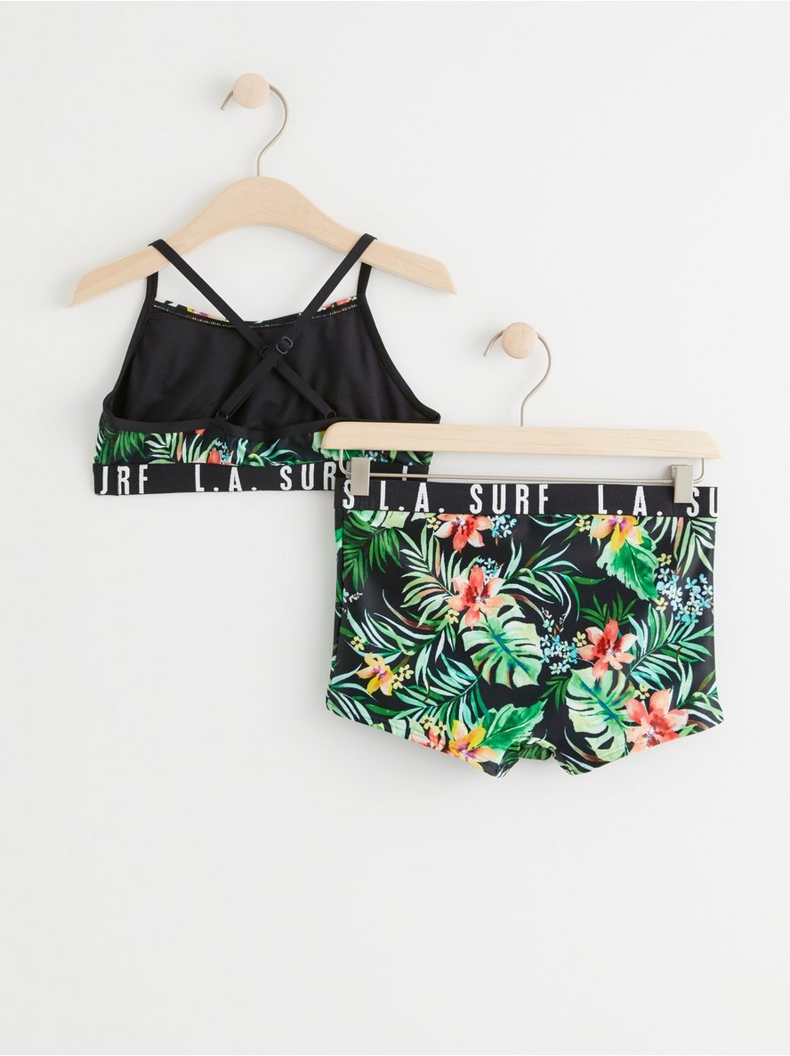 Bikini with tropical flowers