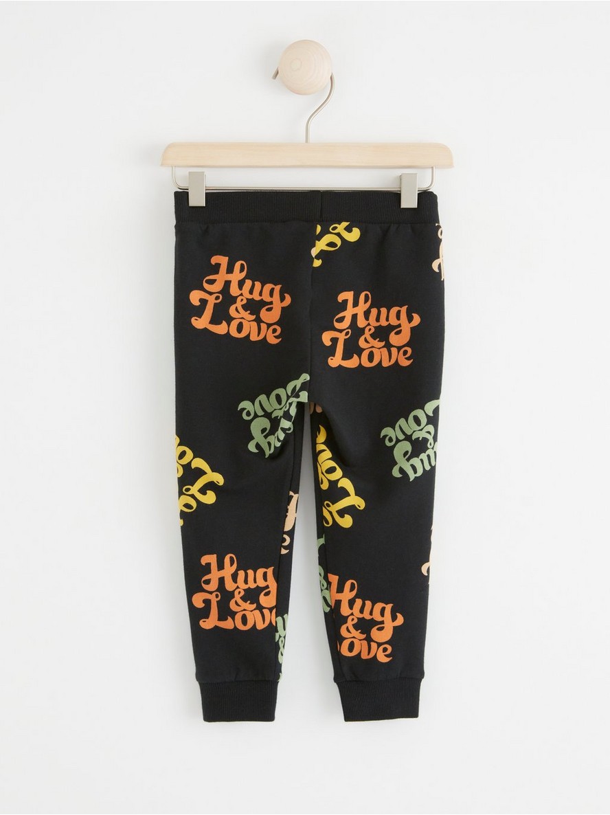 Sweatpants with text print