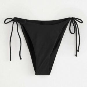 Low waist brazilian bikini bottom - Black, XL