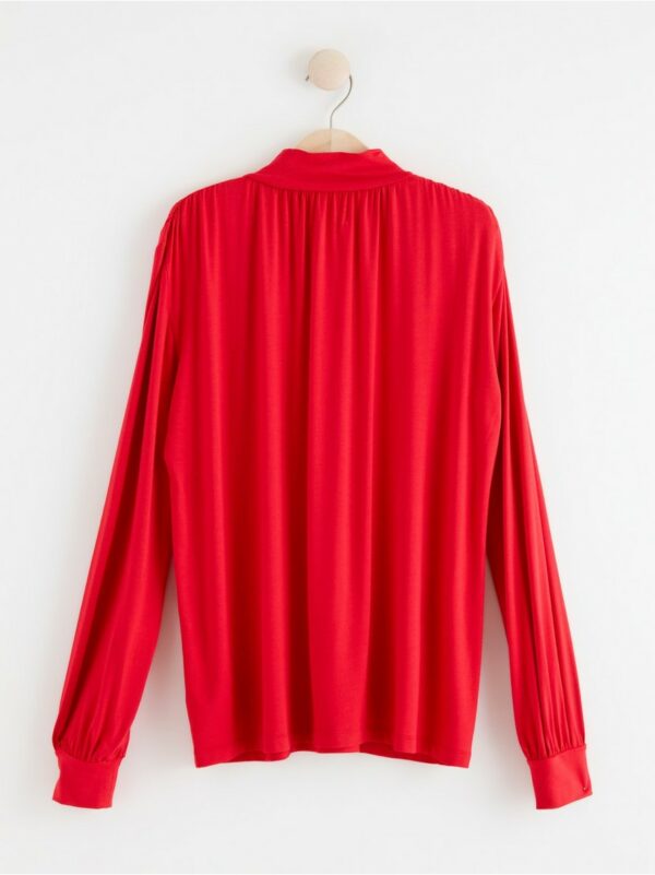 Long sleeve top with mock neck